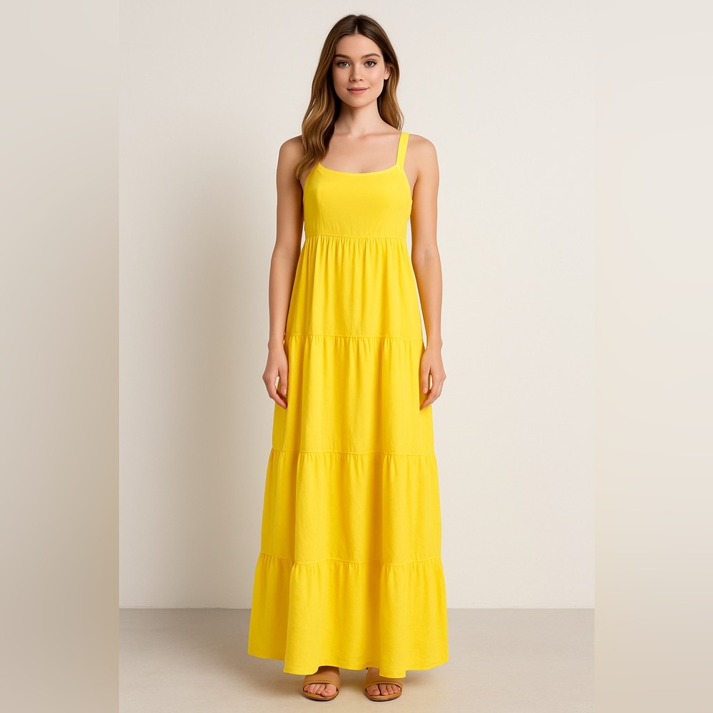 Yellow Maxi Dress - The Drop